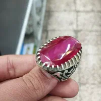 انگشتر نقره دست ساز یاقوت سرخ