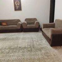 یک دست مبل هفت نفره راحتی کارکرده