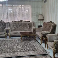 فروش مبل ۷نفره میزناهارخوری۶نفره همراه با جلو مبلی|مبلمان خانگی و میز عسلی|کرج, گلشهر|دیوار