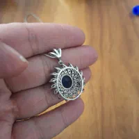 گردنبند نقره با نگین اصلی|جواهرات|سبزوار, دانشگاه آزاد|دیوار