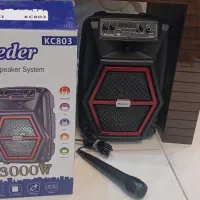 اسپیکر رم بلوتوثauxفلش رادیو میکروفن شارژی