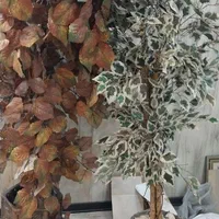 درختچه مصنوعی با گلدان مسی