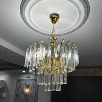 لوستر برنجی ۶ شعله کاردی