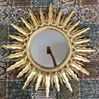آینه پلی استر با ورق طلا کارشده