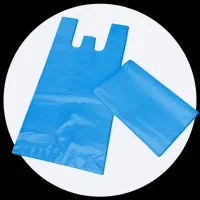 نایلکس دسته دار آبی و پرتقالی رنگ