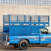 حمل بار بانیسان آبی با باربندی بسیار بلند