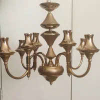 لوستر 4 شاخه فلزی طلایی
