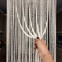 پرده مکرومه|پرده، رانر، رومیزی|قرچک, شهرک طلائیه|دیوار