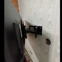 نصاب آنتن نصب پایه دیواری تلویزیون براکت محافظ|تلویزیون و پروژکتور|قم, زنبیل آباد|دیوار