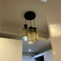 لوستر شیک و چوبی|لوستر و چراغ آویز|گرگان, |دیوار