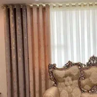 (پرده طلاکوب  الهیه خیابان بهداری)|پرده، رانر، رومیزی|کرمانشاه, |دیوار