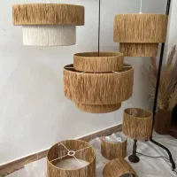 لوستر مکرومه ورافیا