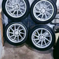 رینگ و لاستیک ۱۹۵ ۱۵ ۵۰ ووسن چرخشی بدون خط و خش