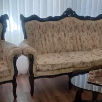 مبل سلطنتی ۷ نفره با چوب راش|مبلمان خانگی و میز عسلی|اردبیل, |دیوار