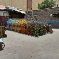 (سفارشی) چرخ دستی  چوبی اهنی