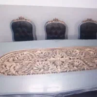 میز نهار خوری 8نفره تمیز و شیک.نونو.چوب گردو