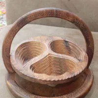 ظرف شیرینی چوبی