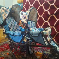 کالسکه دوقلو لازم ندارمیفروشم