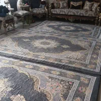 3عدد روفرشی طرح فرش ترک پشت کش دار نونو