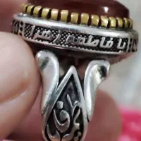 انگشتر نقره عقیق یمنی سرخ آبدار اعلا با رکاب ممتاز|جواهرات|تهران, آذربایجان|دیوار
