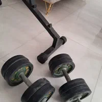 میز بدنسازی و دمبل|تجهیزات ورزشی|شیروان (خراسان), |دیوار