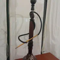 قلیون چوب سرخ حکاکی شده|کلکسیون و سرگرمی|شیروان (خراسان), |دیوار