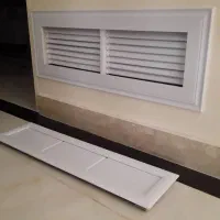 دریچهکولر چوبی ام دی اف|کولر آبی|کرج, دهقان ویلا|دیوار