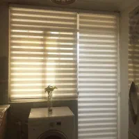 پرده زبرا رنگ سفید