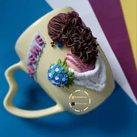 ظروف زینتی،ماگ عروسکی،ظرف تزیینی، کادویی،هدیه خاص