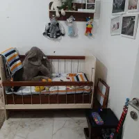 تخت کودک بسیار تمیز|اسباب و اثاث بچه|شیراز, رکن‌آباد|دیوار