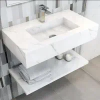 روشویی سفید رگه طوسی