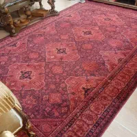 گلیم ۶متری ماشینی قرمز رنگ