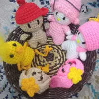 آویزهای کیوت بافتنی