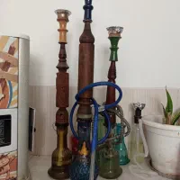 ۳تا قلیون .دوتا چوب سرخ یکی گردو