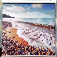 پرده زبرا در حد نو