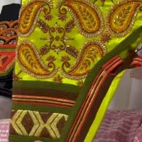 دوخت شلوار و چادر بندری چسبوندن وعدو وزری