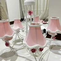 لوستر۵شاخه فانتزی رنگ کوره ای بادیوارکوب
