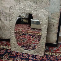 آیینه نقره کار شده|آینه|کرمانشاه, |دیوار