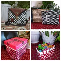 سبد حصیر تسمه ای