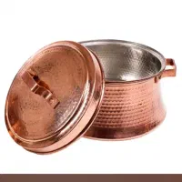 یک عدد قابلمه مسی چکشی ساخت اصفهان وزن زیاد|ظروف پخت‌وپز|زرقان, |دیوار