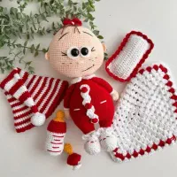 عروسک دستبافت دخترونه