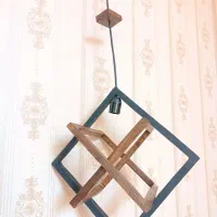 لوستر چوبی|لوستر و چراغ آویز|کرمان, |دیوار