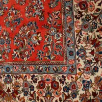 فرش دستباف ساروق گل آمریکایی