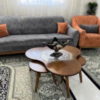 مبل راحتی ساده و شیک + میز عسلی