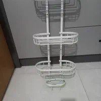 استند جا شامپویی و شلف سه طبقه حمام