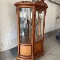 بوفه گنجه در حد نو تمام چوب|بوفه، ویترین، کنسول|مشهد, امیریه|دیوار