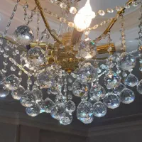 لوستر۵شاخه طلایی