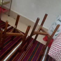 پایه گلدان چوبی