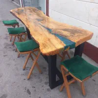 میز چوب گردو کار شده