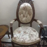 مبل سلطنتی با پارچه های کاملا نو با چوب گردو|مبلمان خانگی و میز عسلی|شاهین‌شهر, خانه کارگر|دیوار